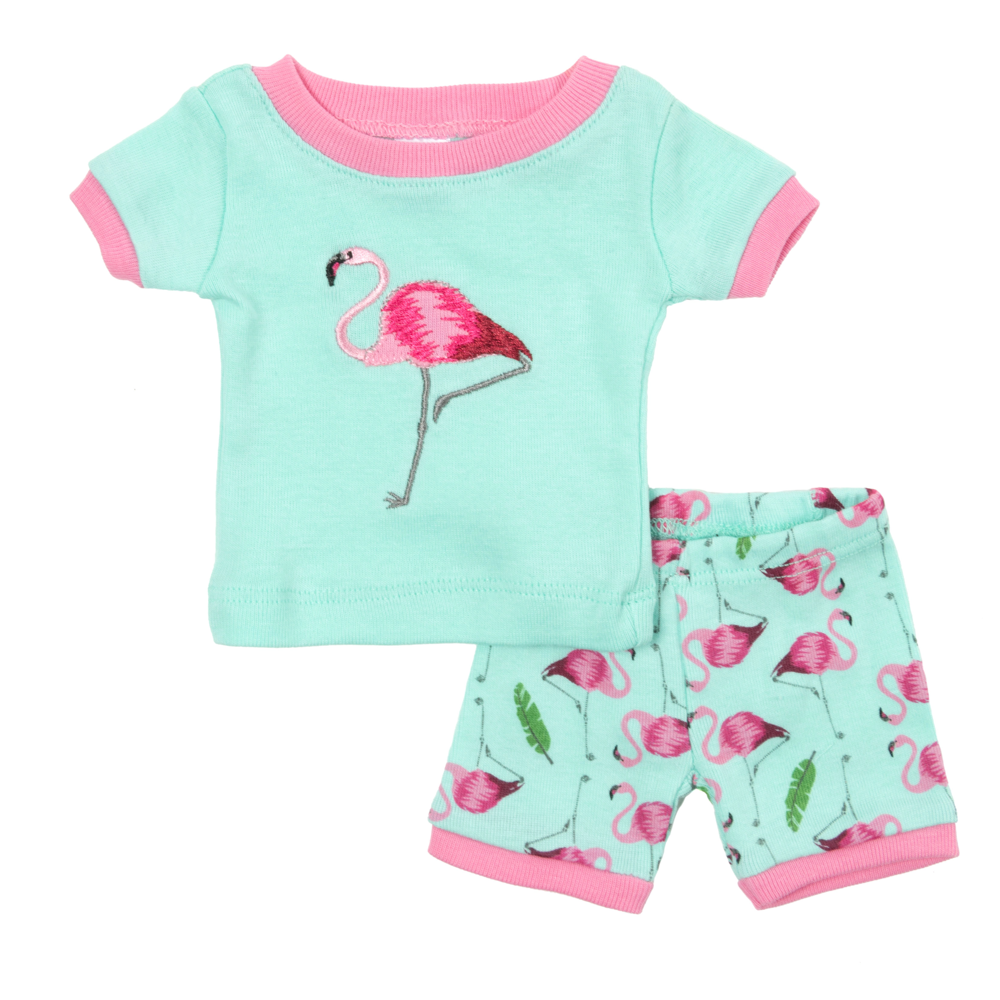 Leveret Girl & Doll Matching Short Sleeve Cotton Novelty Pajama Sets
