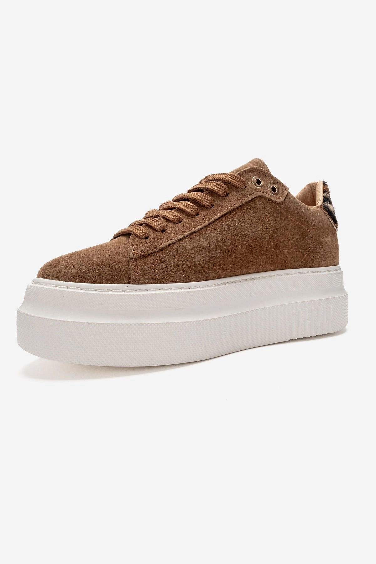 Forever & Always Womens Nera Leather Casual Sneaker