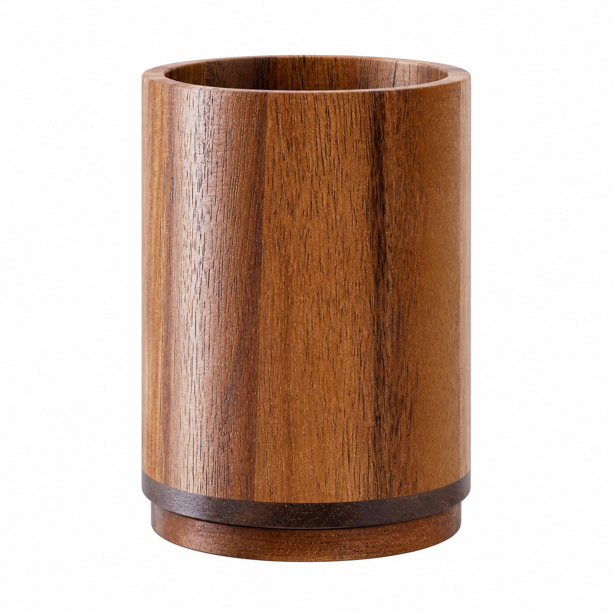 WZK Wood 15 Pcs Rotating Kitchen Utensil Holder