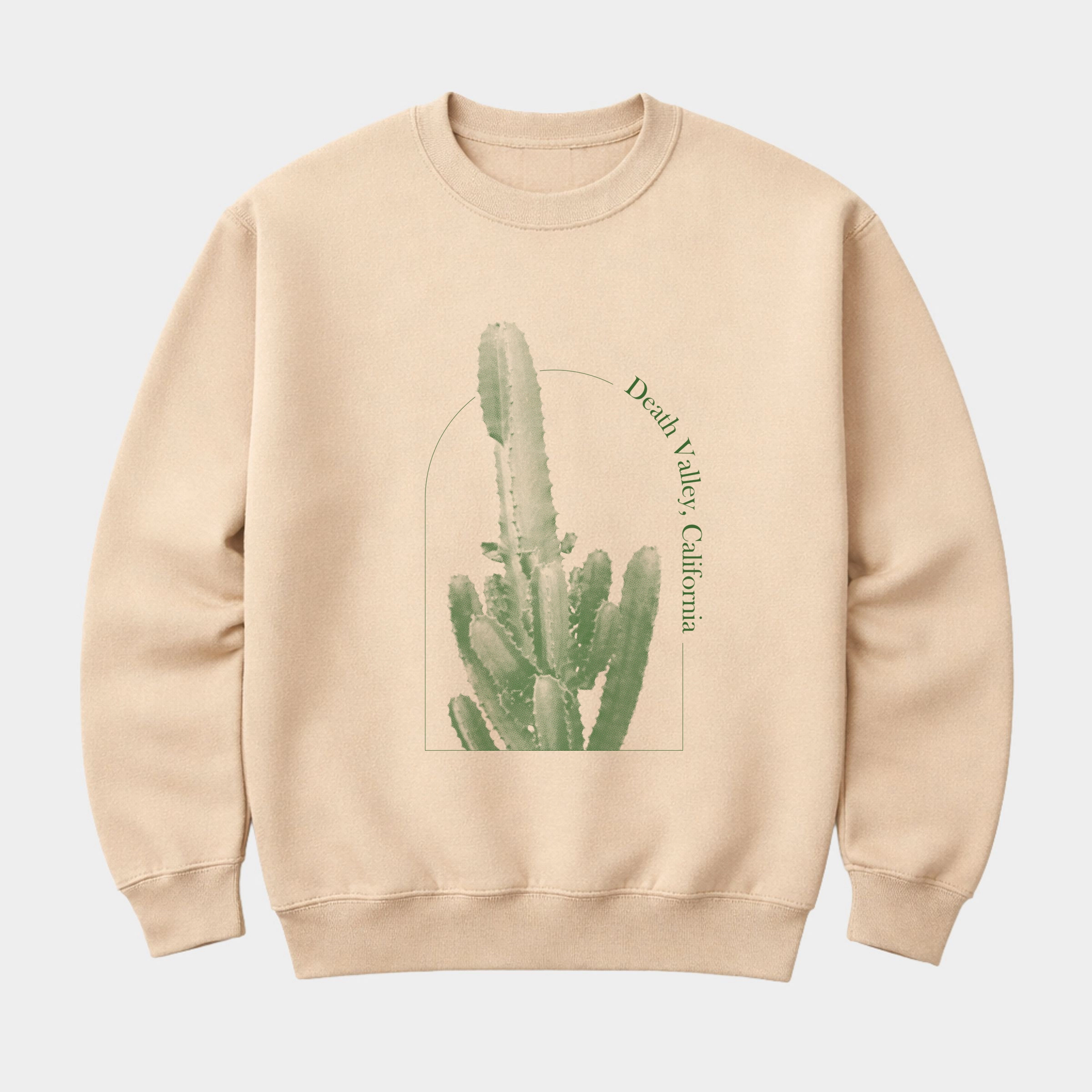 Simply Sage Market - Men's Graphic Sweatshirt Death Valley California Cactus