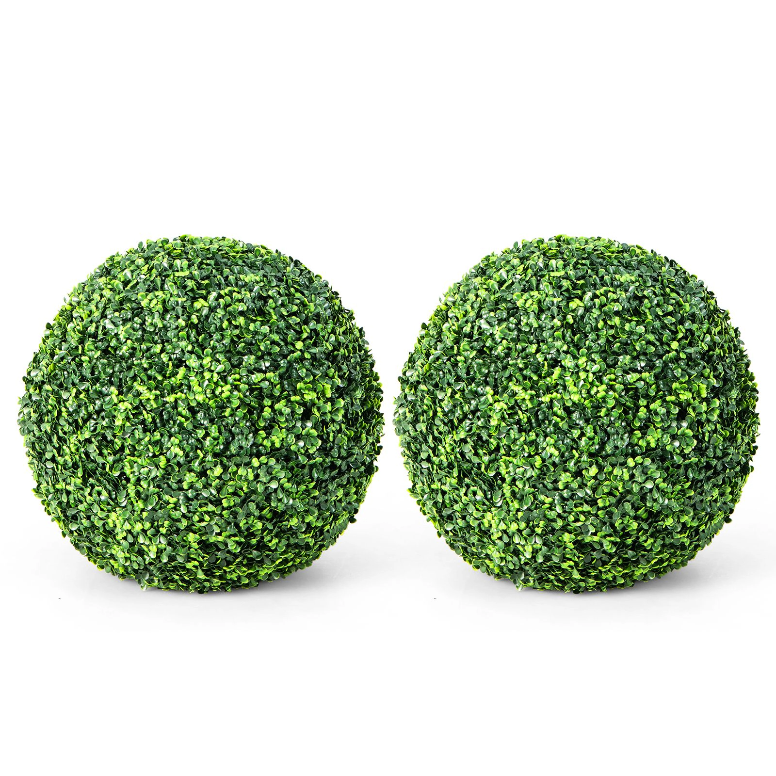 SlickBlue 2 Pieces 19 Inch Artificial Boxwood Topiary Balls for Decor