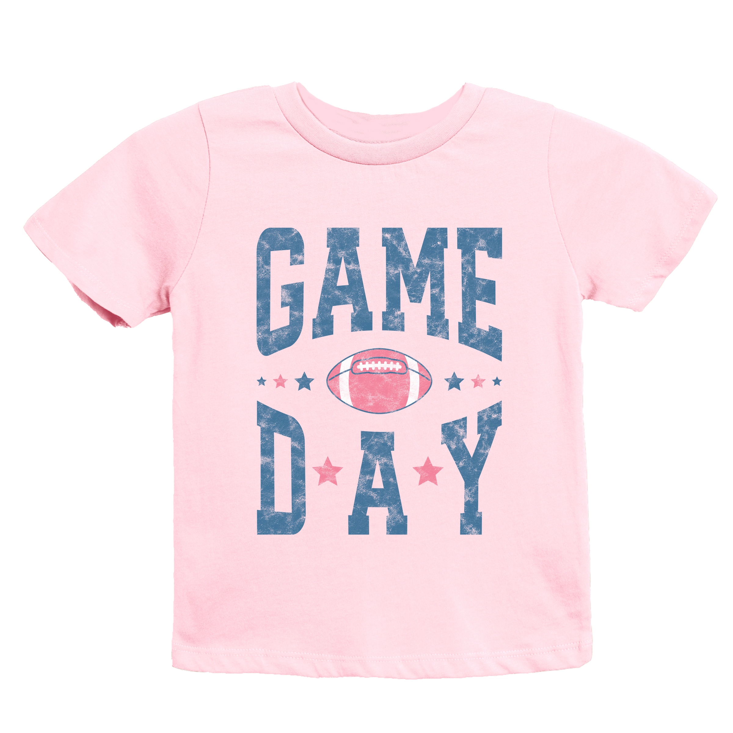 The Juniper Shop - Youth Short Sleeve Graphic T-Shirt Game Day Blue Distressed