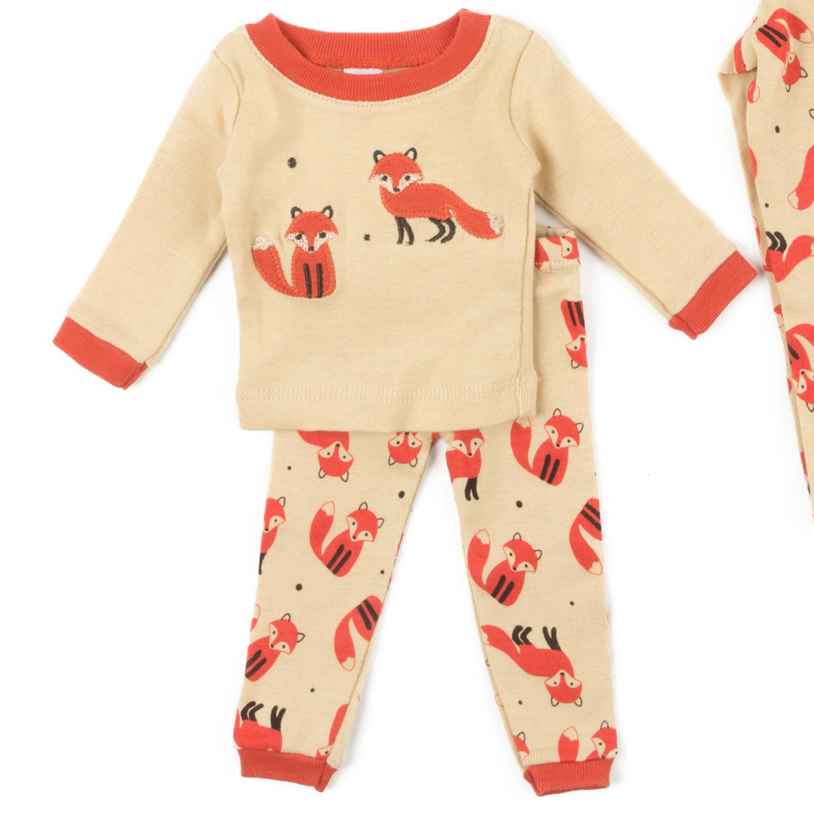 Leveret Girl & Doll Matching Cotton Animal Pajama Set