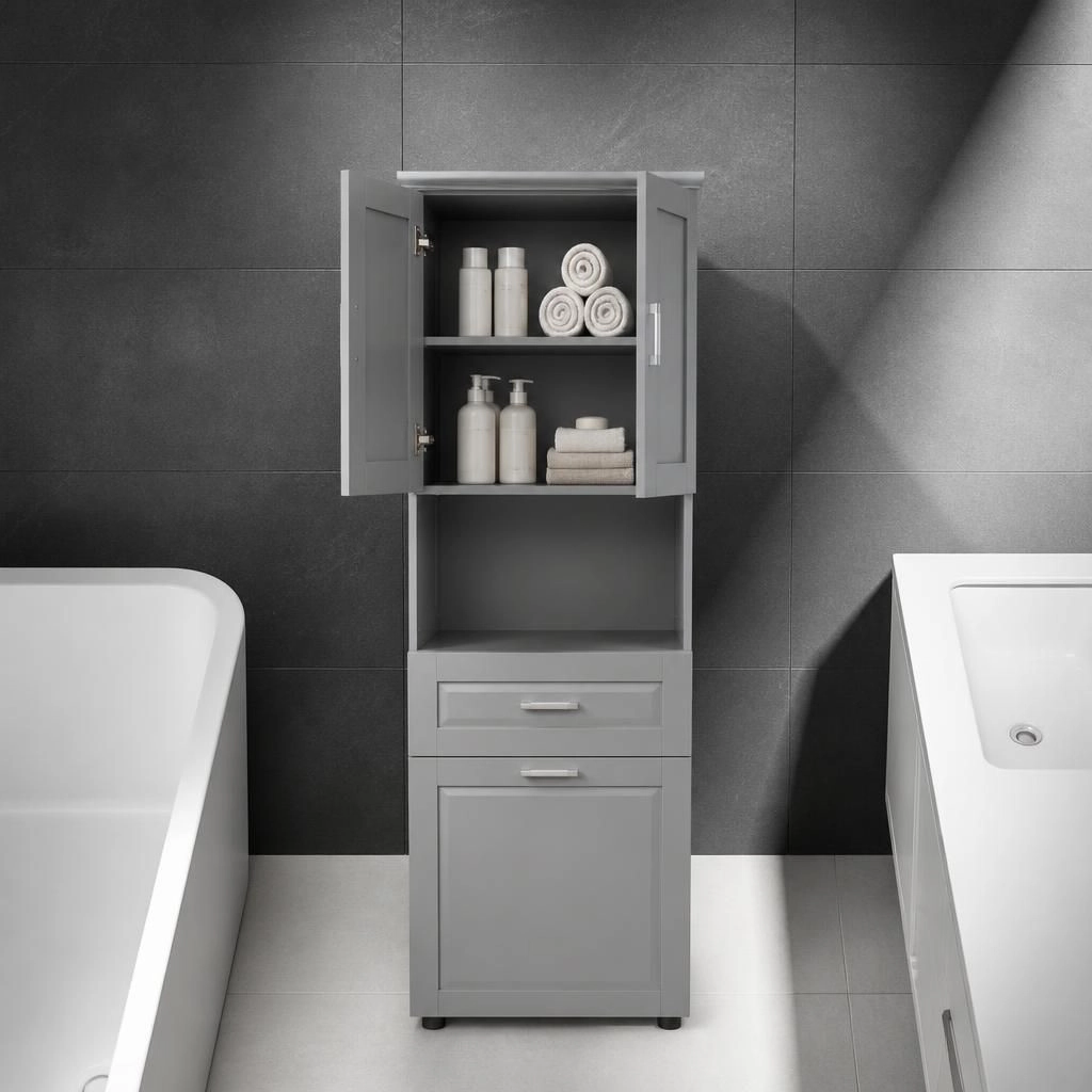 ELEMENT ACE Tall Freestanding Bathroom Storage Cabinet