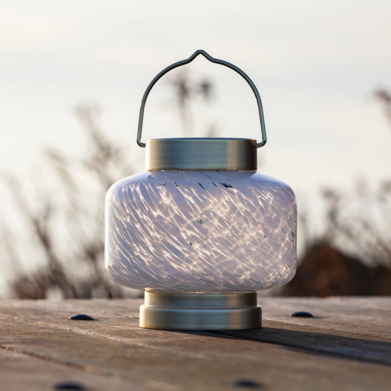 Allsop Home & Garden Boaters Solar Lanterns Handblown Glass