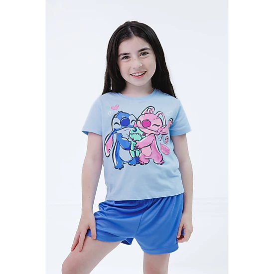Disney Girls' T-Shirt, Tank Top and Mesh Shorts Set