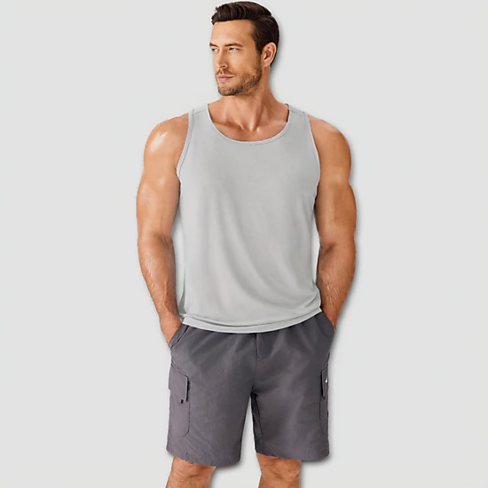 Pinspark Men's Athletic Tank Top Sleeveless Workout Shirt