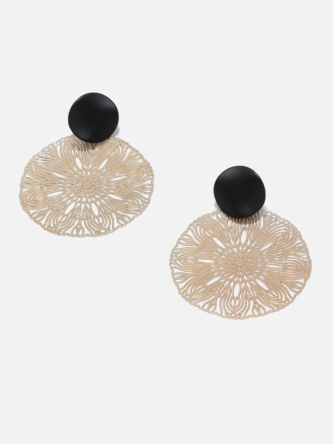 SOHI Women's Gold Plated Designer Stone Drop Earring