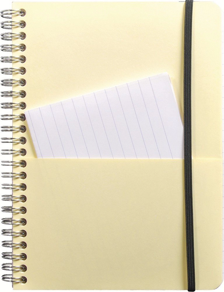 Clairefontaine Wirebound Notebook - Ruled with Margin, Elastic Closure, 60 Sheets, 6 x 8¼