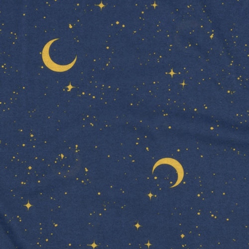 Leveret Kids Navy Moon & Stars Hooded Fleece Robe