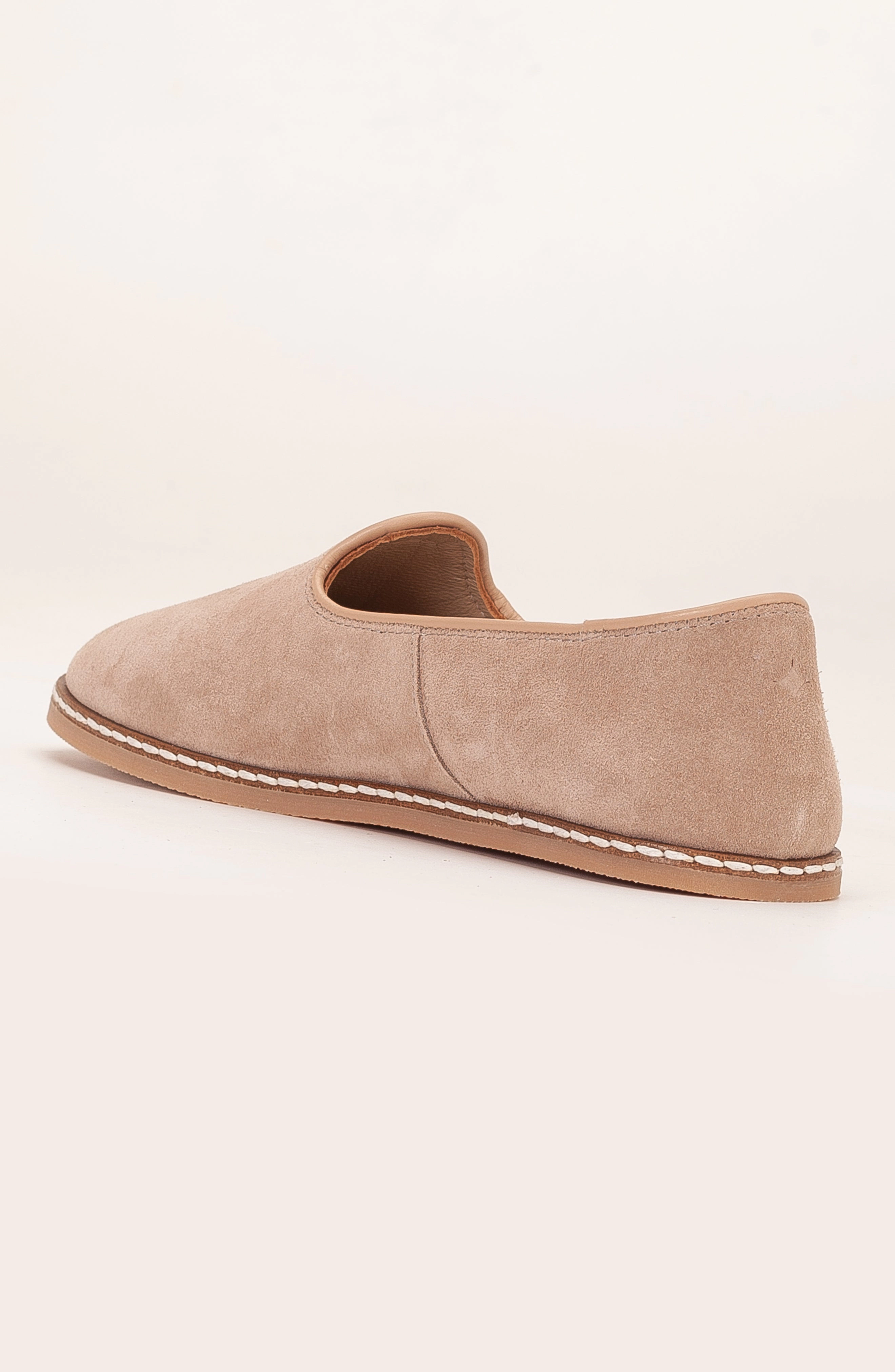 Forever & Always Womens Istanbul Suede Leather Slip On Flats