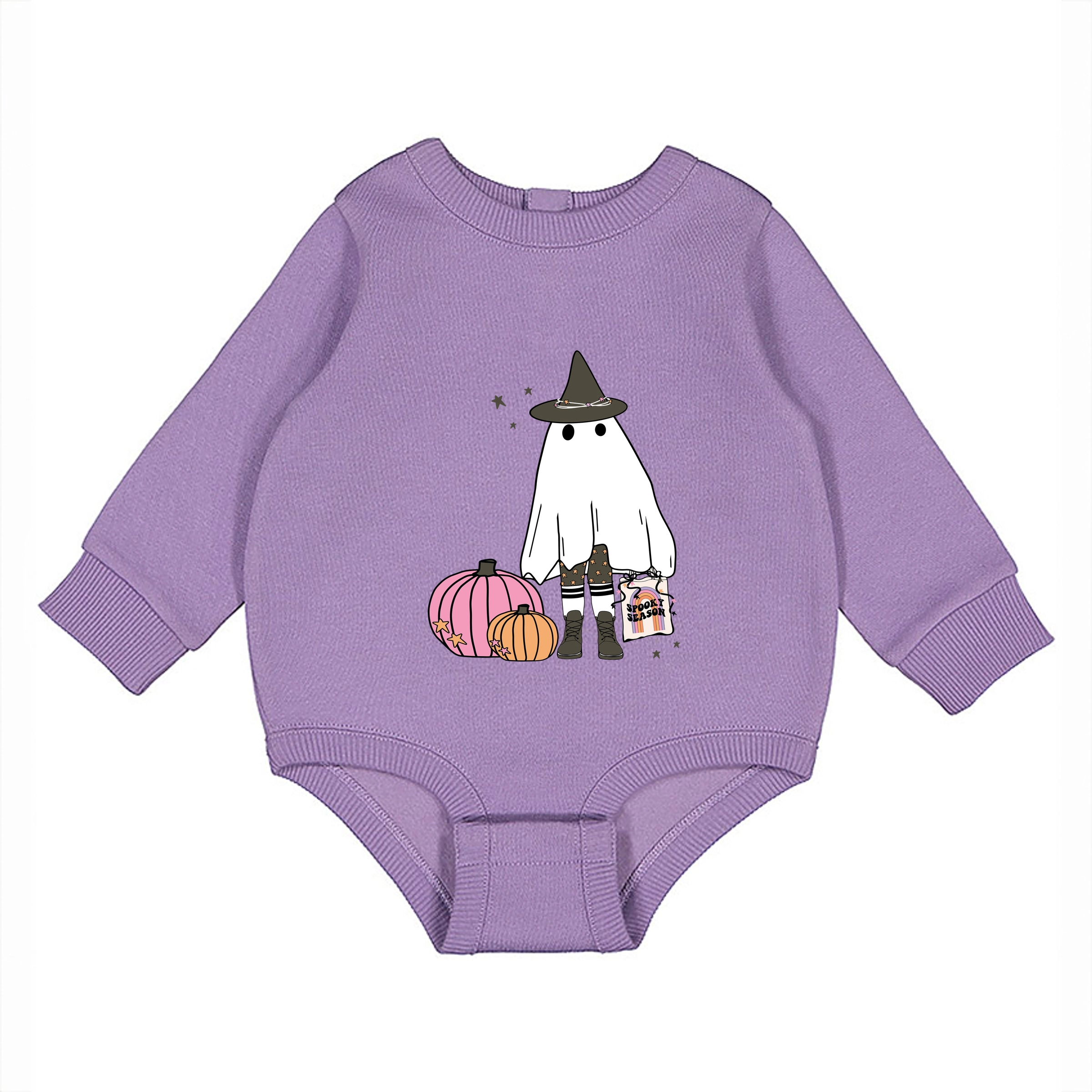 The Juniper Shop - Infant Fleece BodySuit Ghost Witch