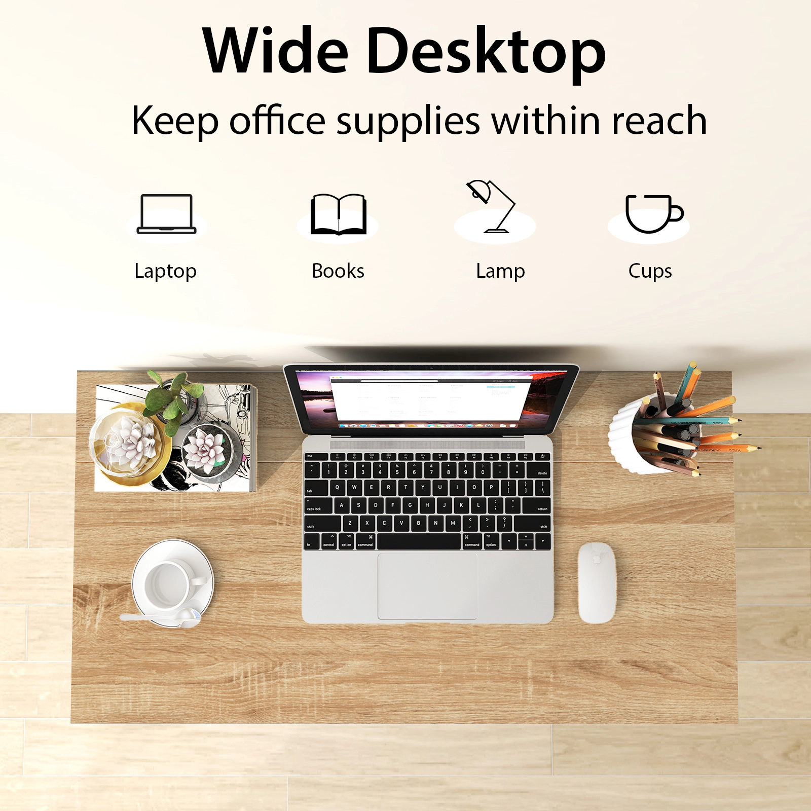 SlickBlue Folding Laptop Desk with Compact Storage Design