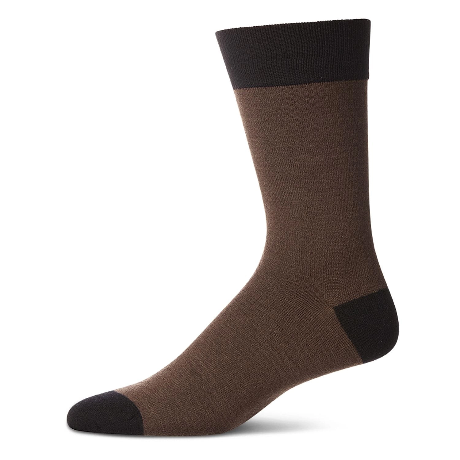 MeMoi Men's Fancy Heels Luxuriously Soft Cashmere Blend Crew Socks