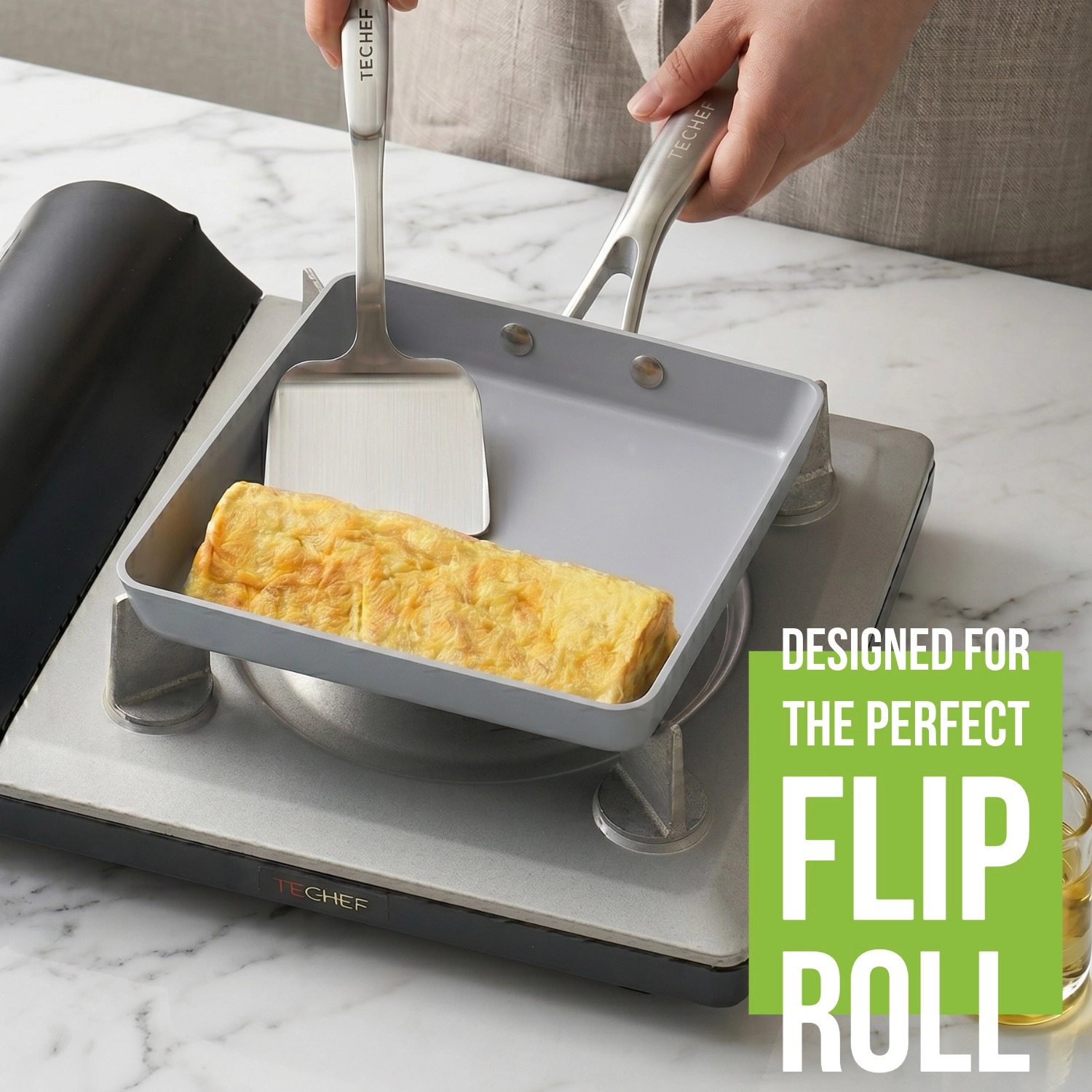 TECHEF - CeraTerra Ceramic Nonstick Tamagoyaki Japanese Egg Pan