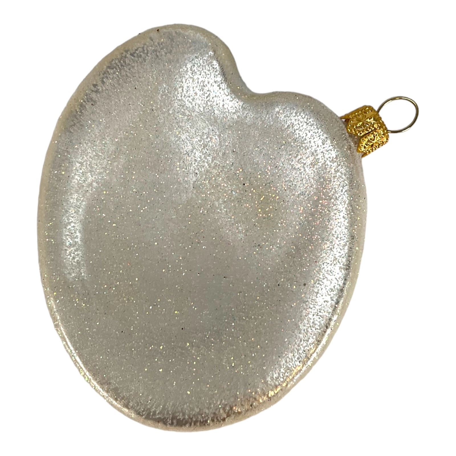 Pinnacle Peak Trading Company Painter's Paint Palette Polish Glass Christmas Tree Ornament Painting