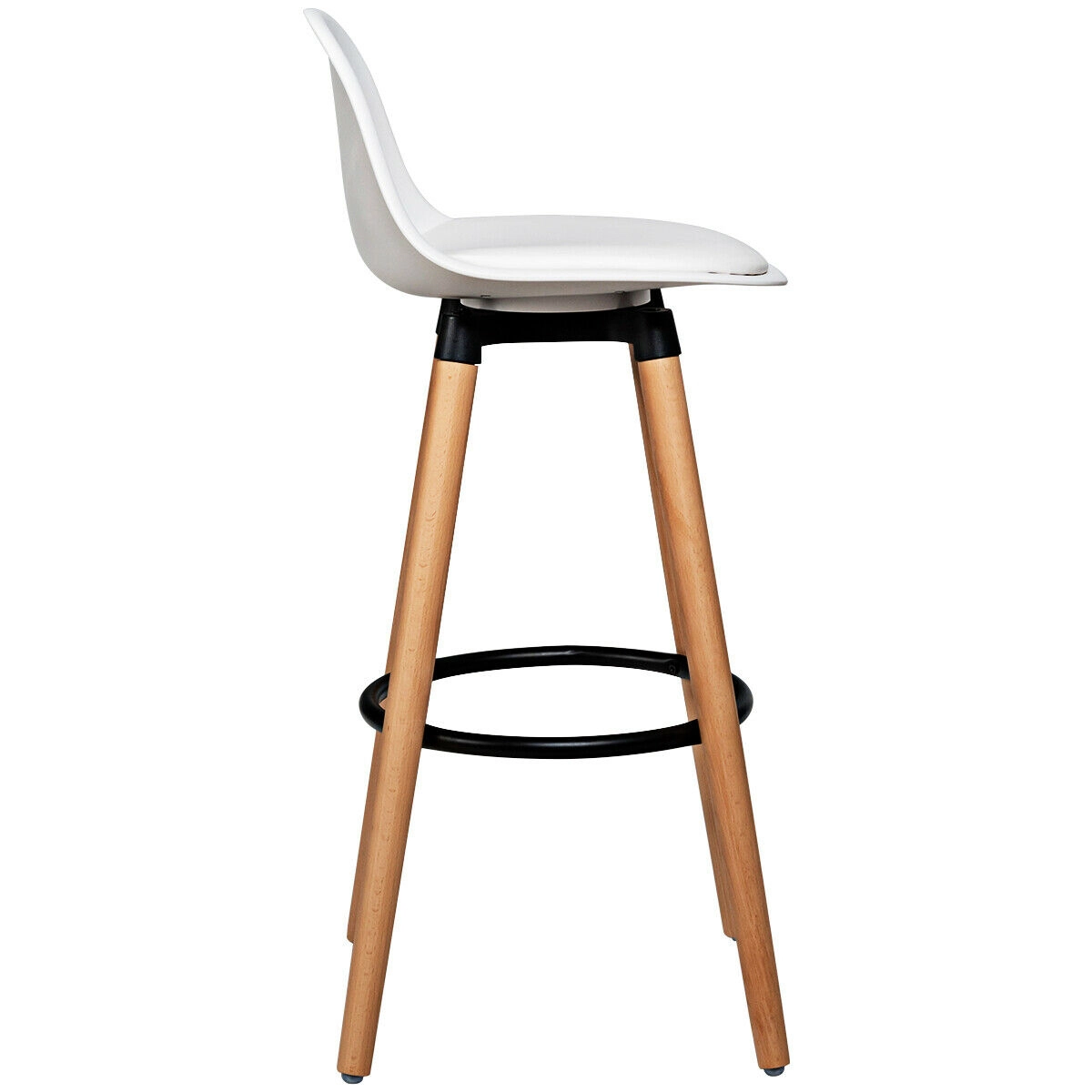 LJG 2 Pieces Mid Century Barstool 28.5 Inches Dining Pub Chair