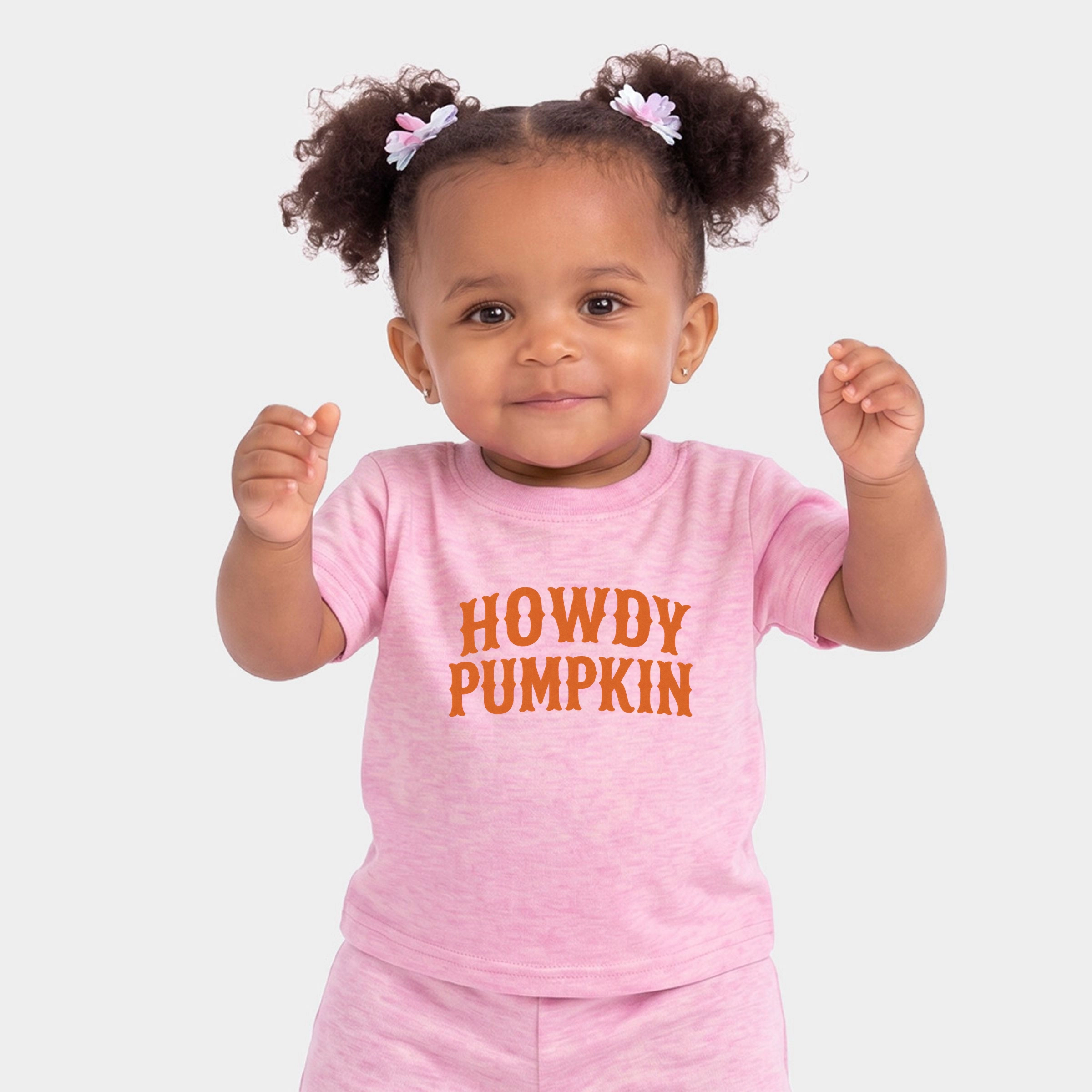 The Juniper Shop - Infant Jogger Pant Crew Set Howdy Pumpkin Western