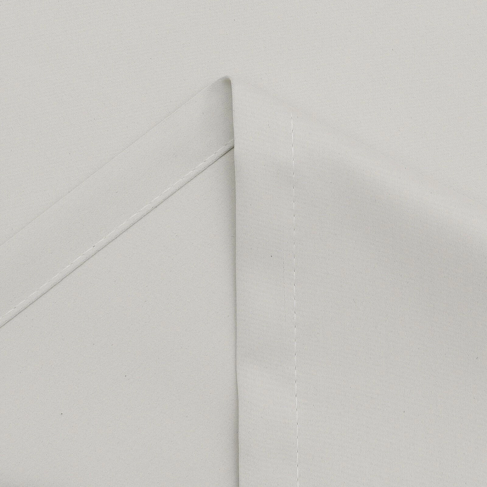 Kate Aurora Hotel Living 2 Pack 100% Blackout Grommet Top Ivory Beige Curtain Panels