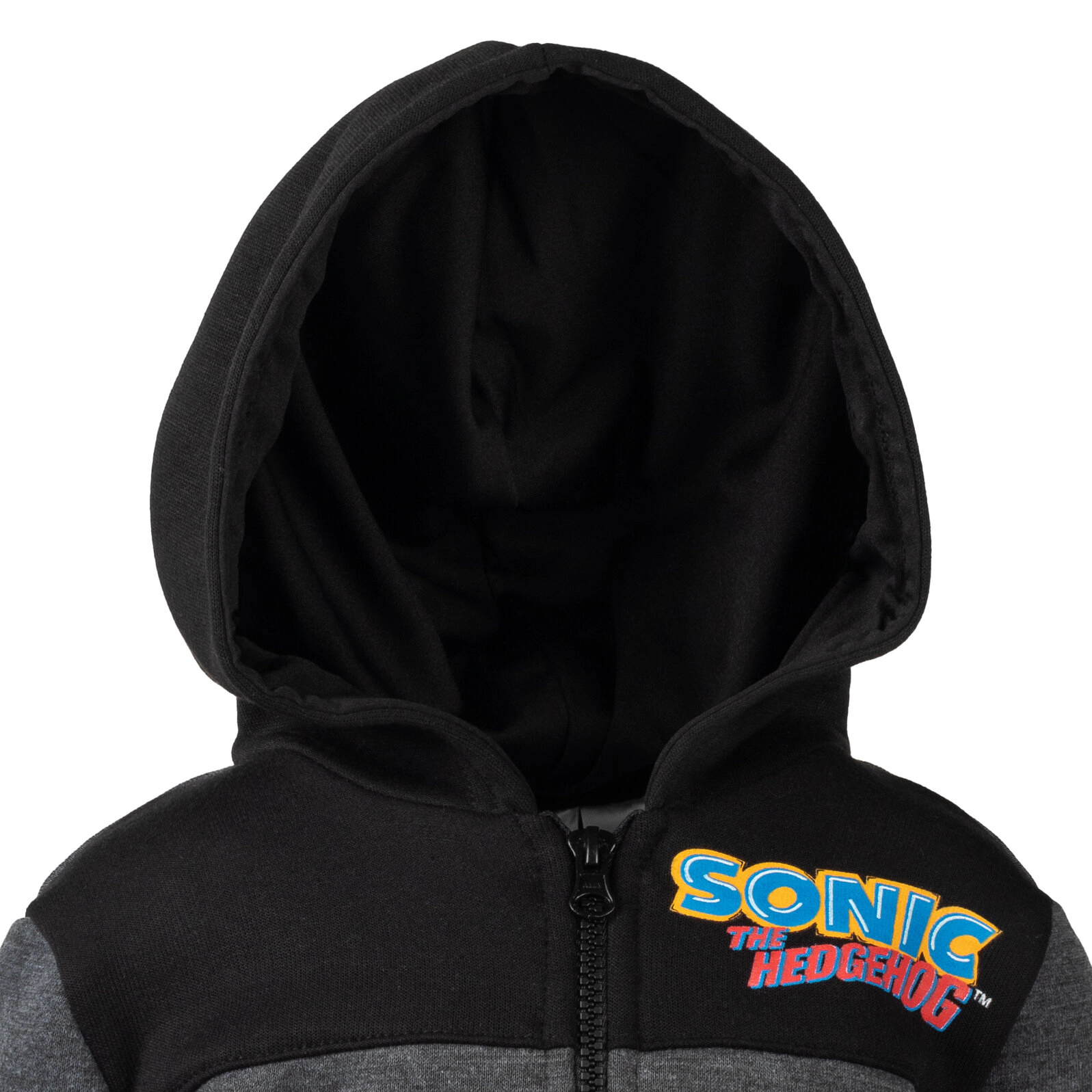 SEGA Sonic the Hedgehog Boys' Fleece Quarter-Zip Hooded Sweatshirt