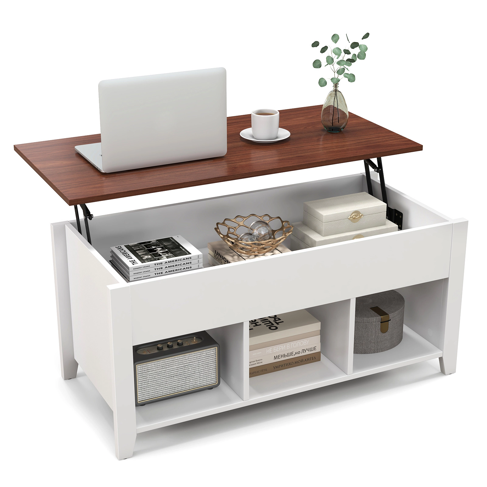 LJG Coffee Table with Hidden Storage Compartment