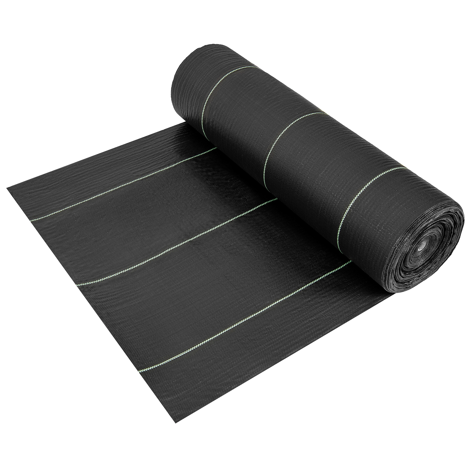 SUGIFT 6-ft by 300-ft Tear-Resistant Woven PP Weed Barrier Landscape Fabric with Clear Guide Lines