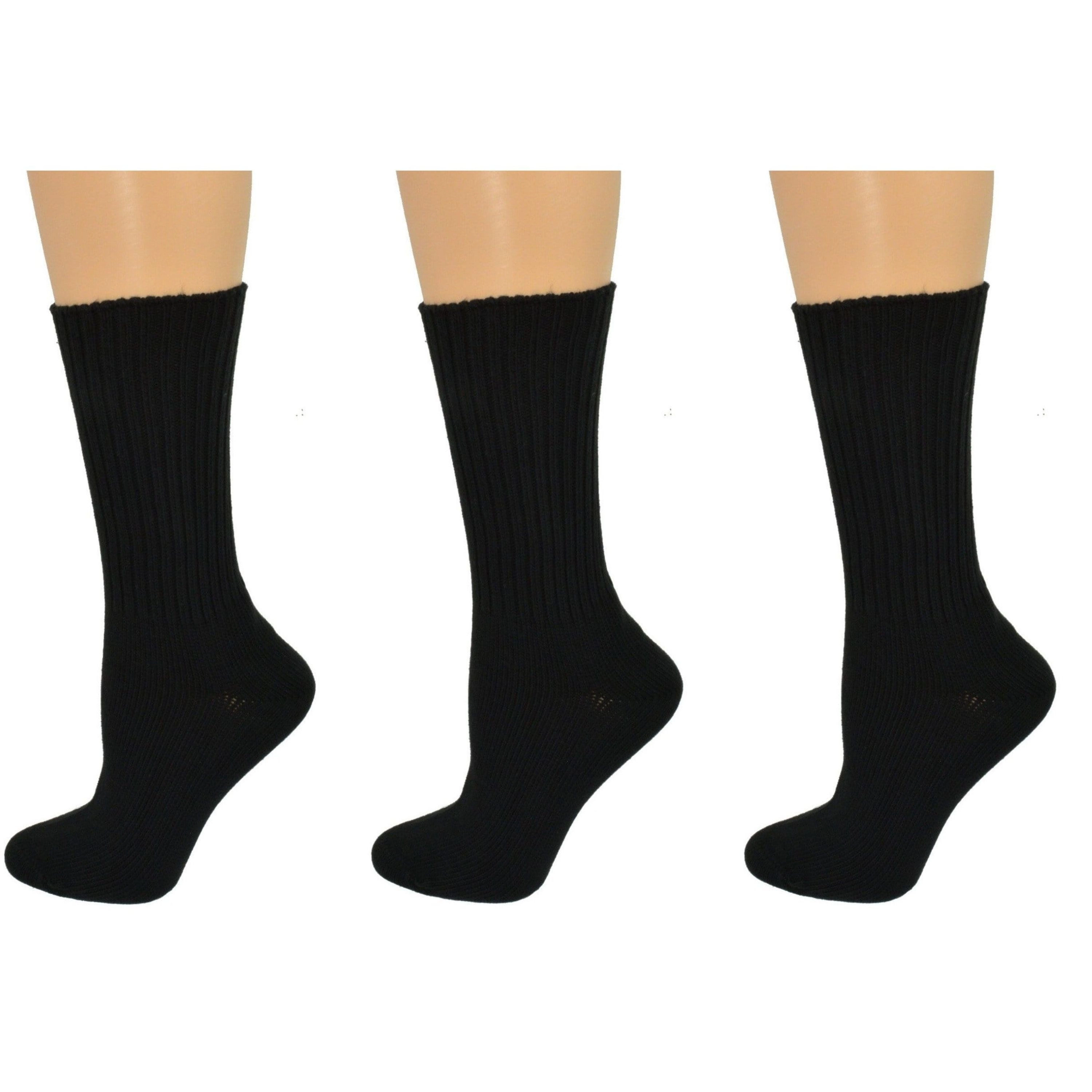 Wear Sierra Women's Cotton Crew Socks 3 Pack