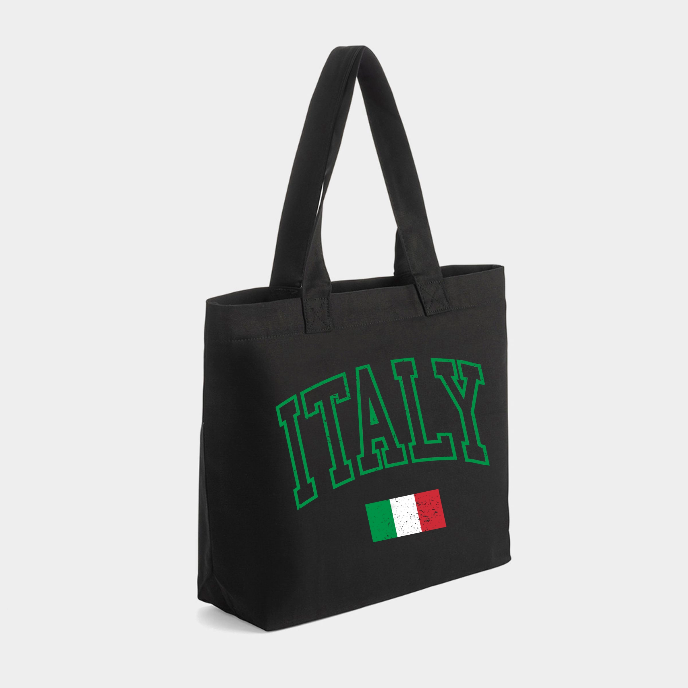 Simply Sage Market - Zippered Canvas Tote Italy Flag