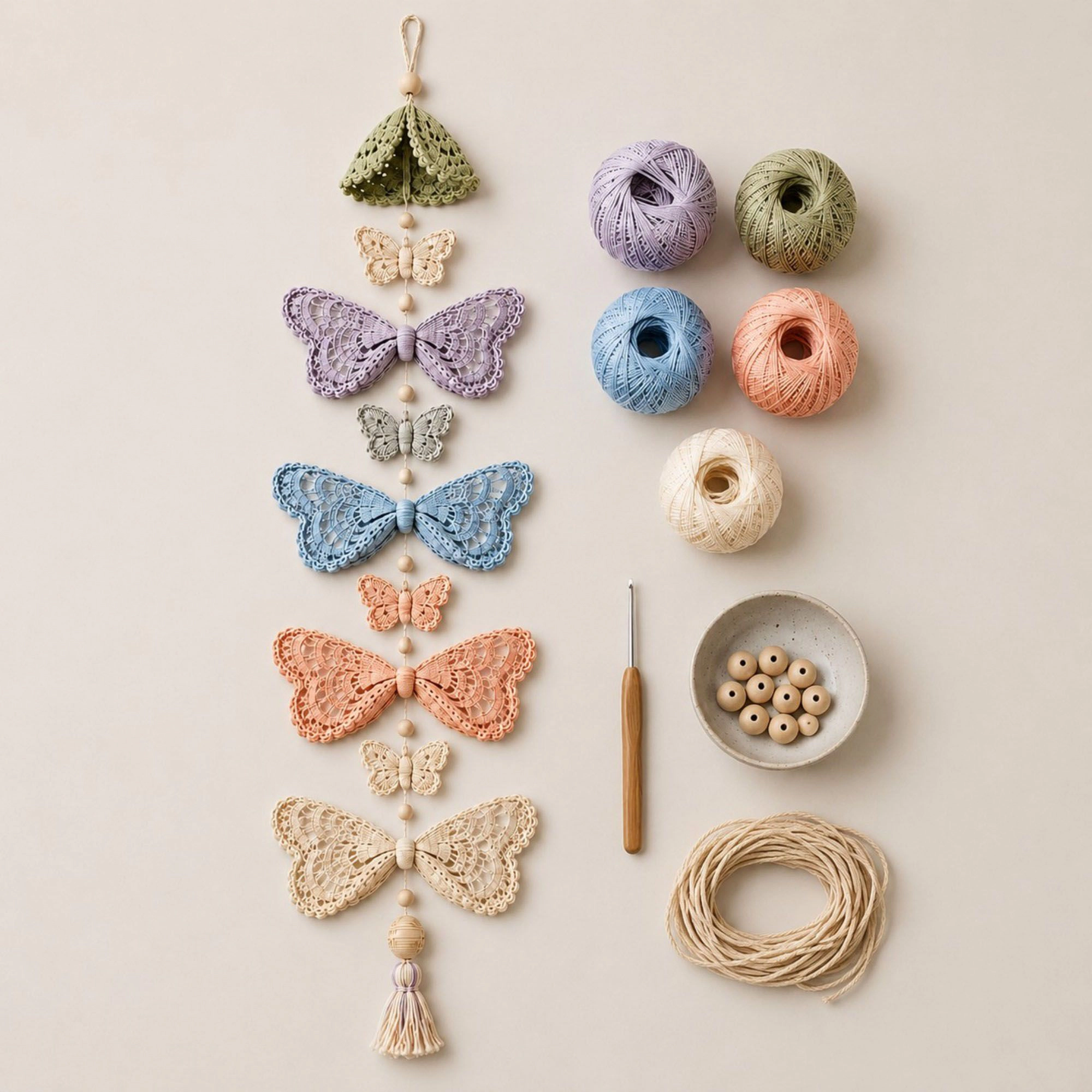 Alilang Halloween Crochet Hanging Ornament DIY Craft Kit