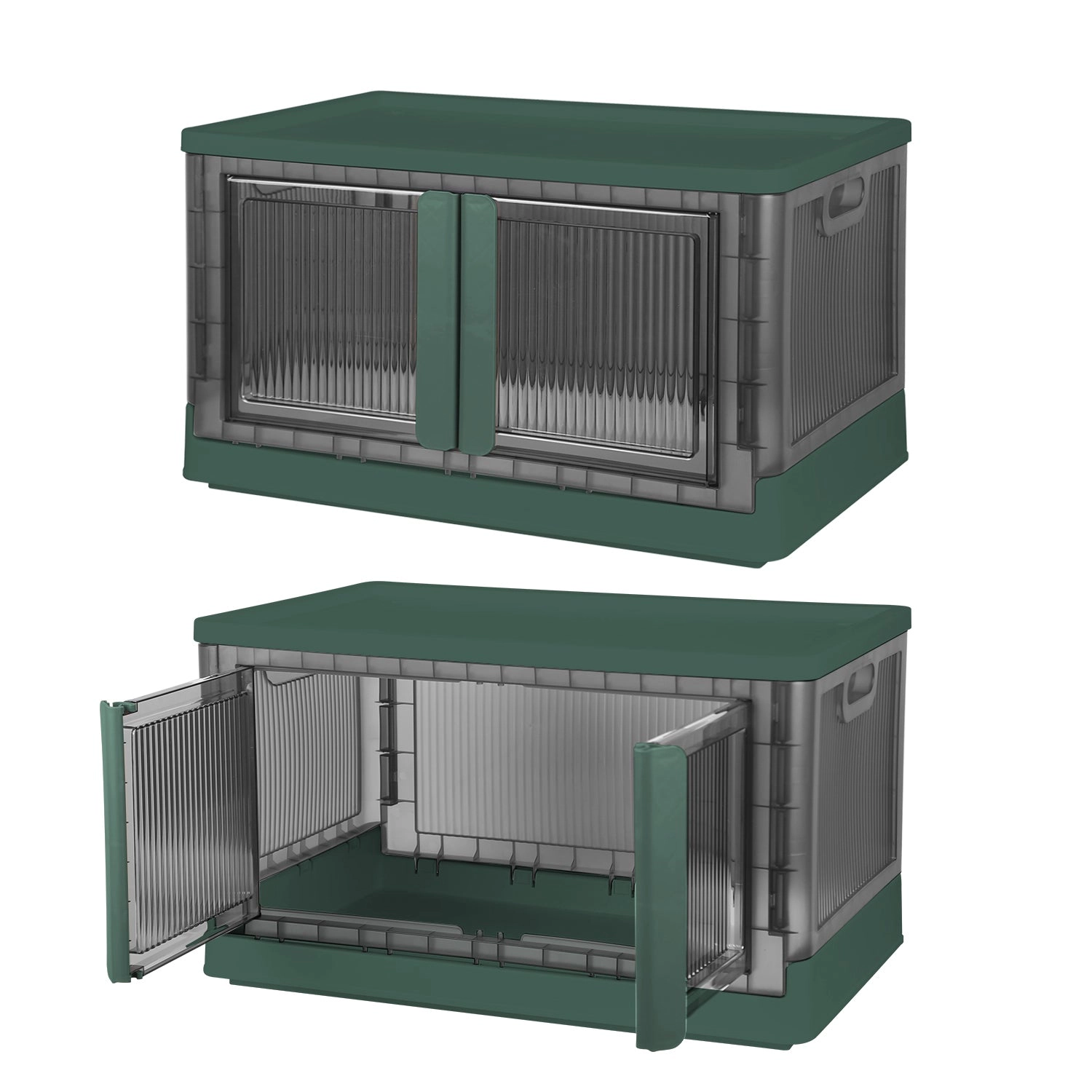 GBruno 32L Foldable Storage Bins With Lids, 2-Pack