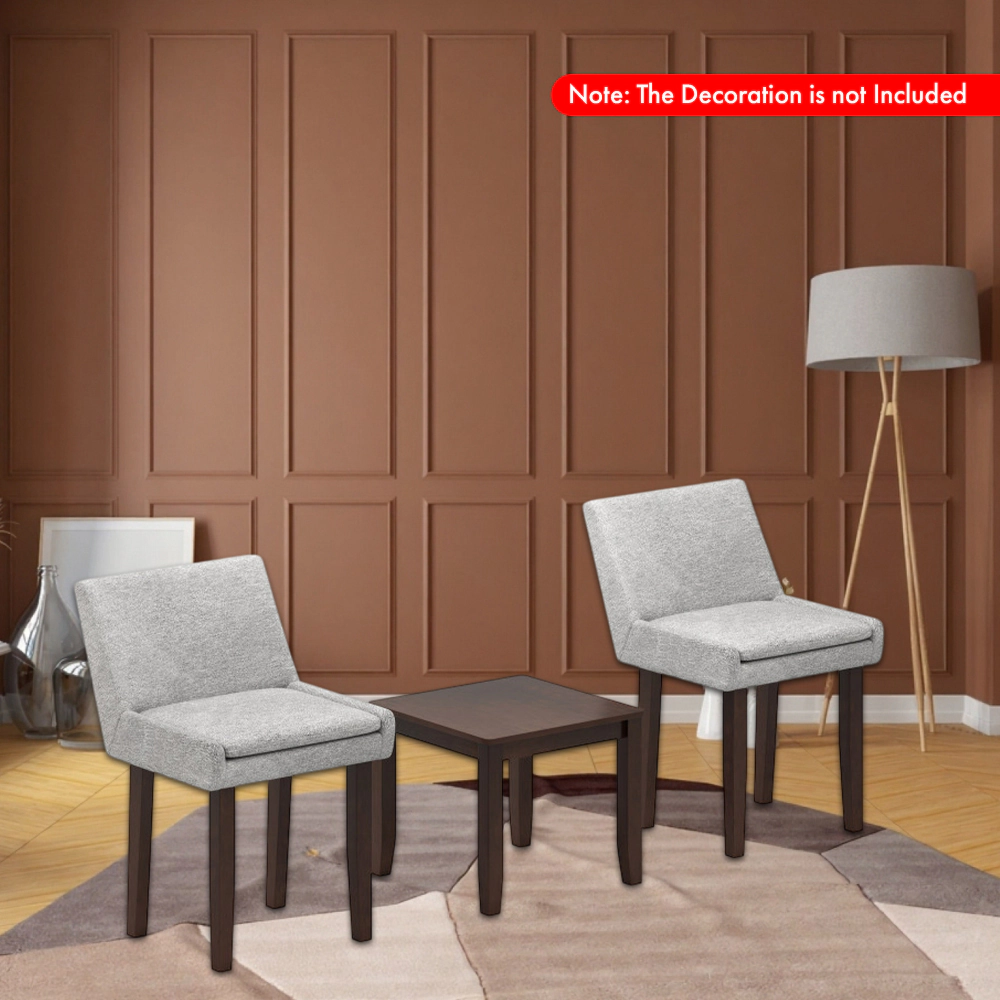 Hivvago 3-Piece Modern Chair and Table Set for Dining, Kitchen, and Living Spaces