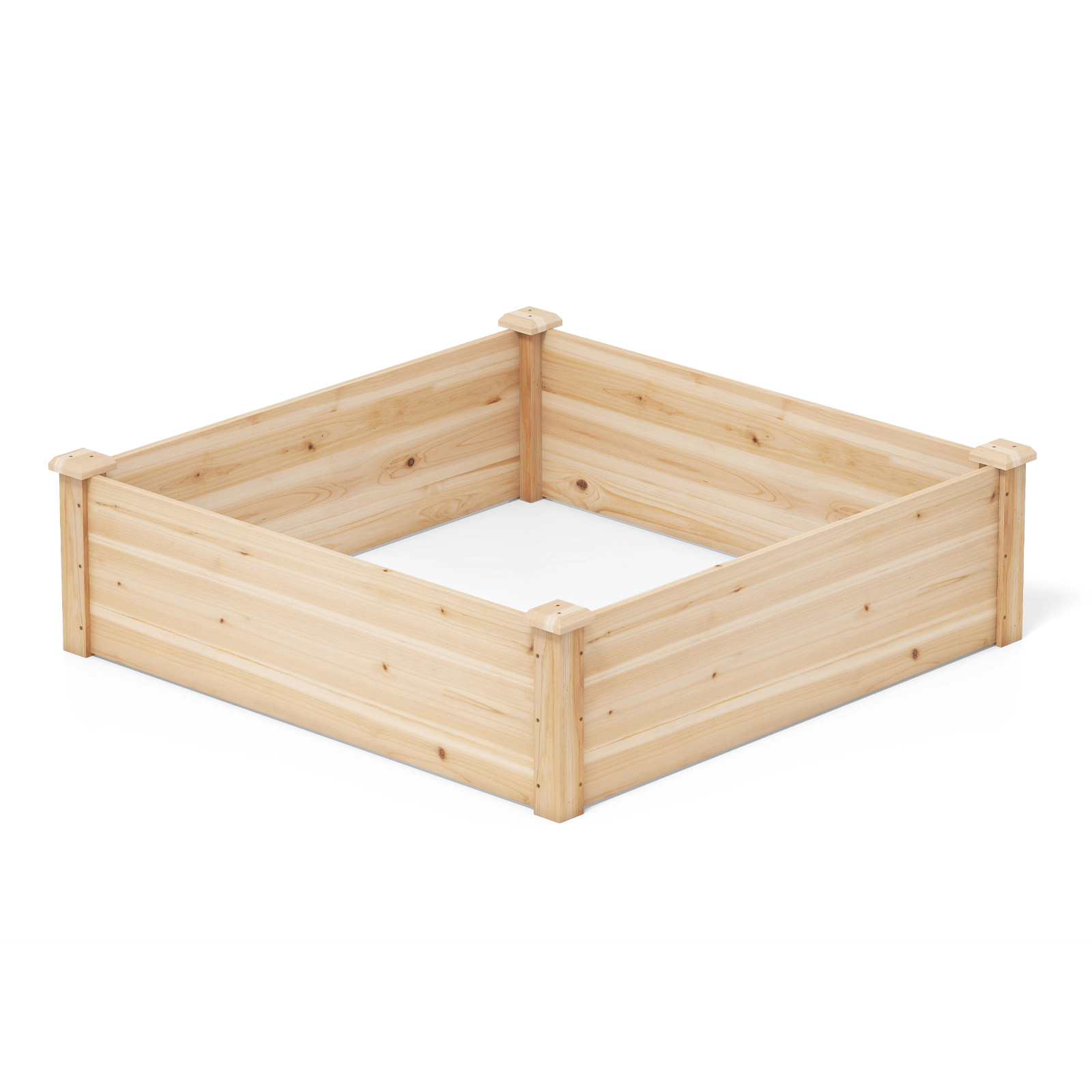 LJG 40" x 40" Outdoor Wood Raised Garden Bed