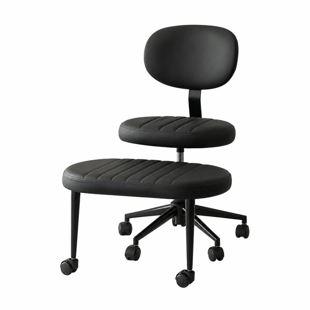 GOODSILO Compact Upholstered Velvet Office Chair