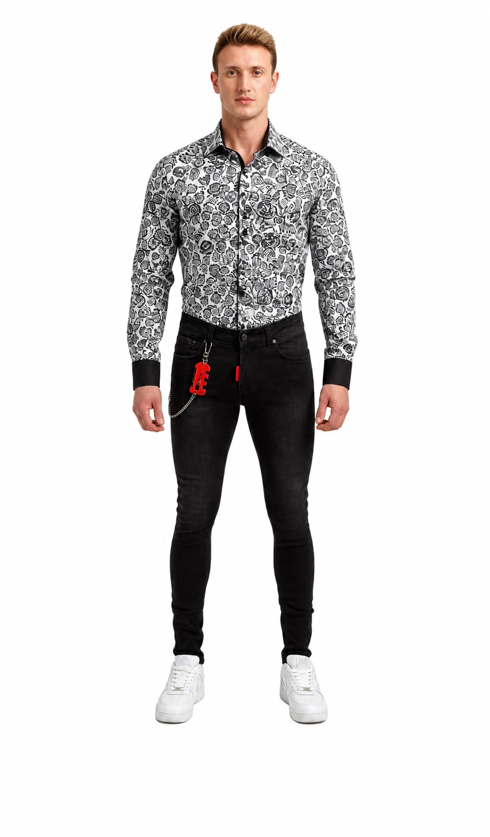 Elie Balleh Men's Modern Fit Denim Jeans