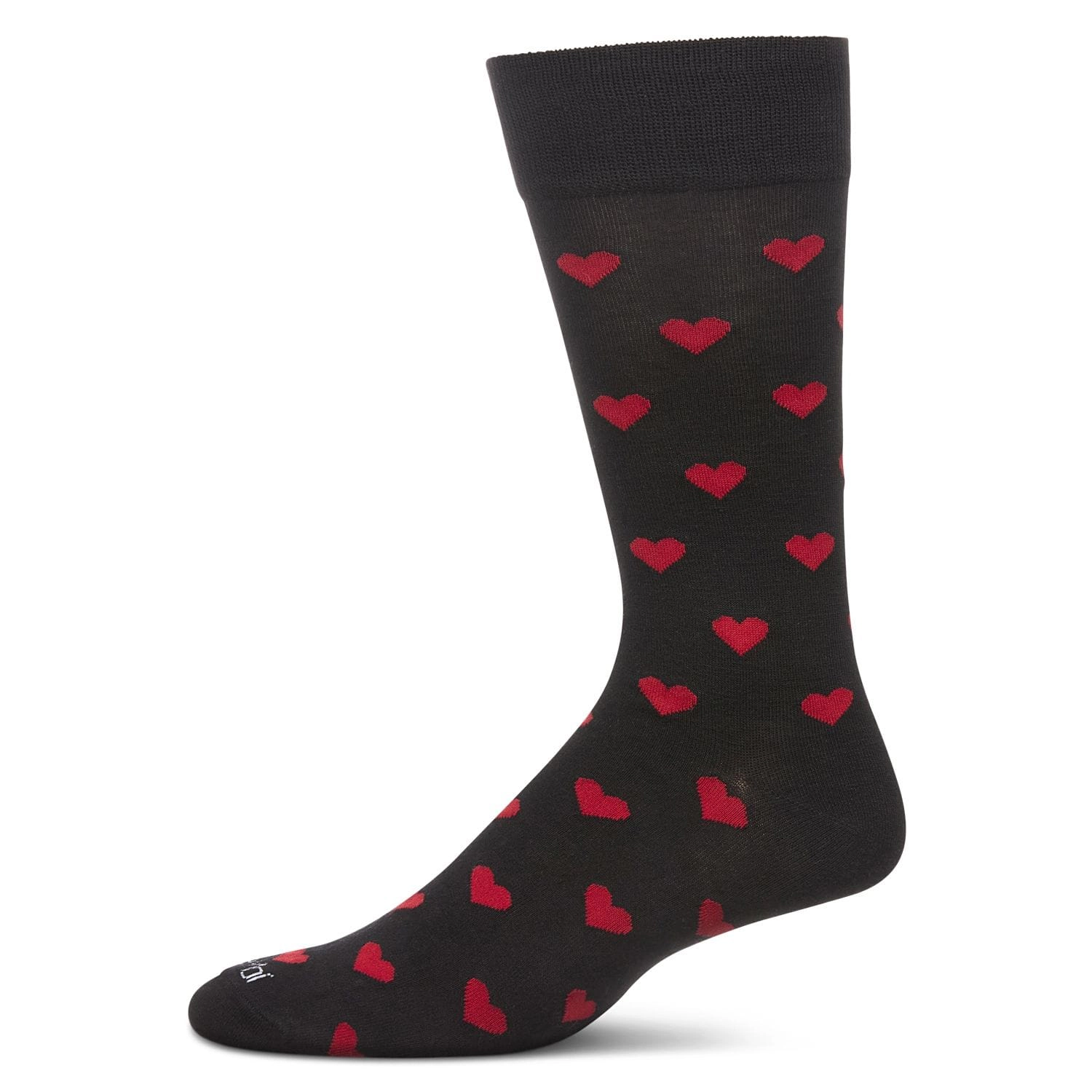 MeMoi Men's Hearts Rayon From Bamboo Crew Socks