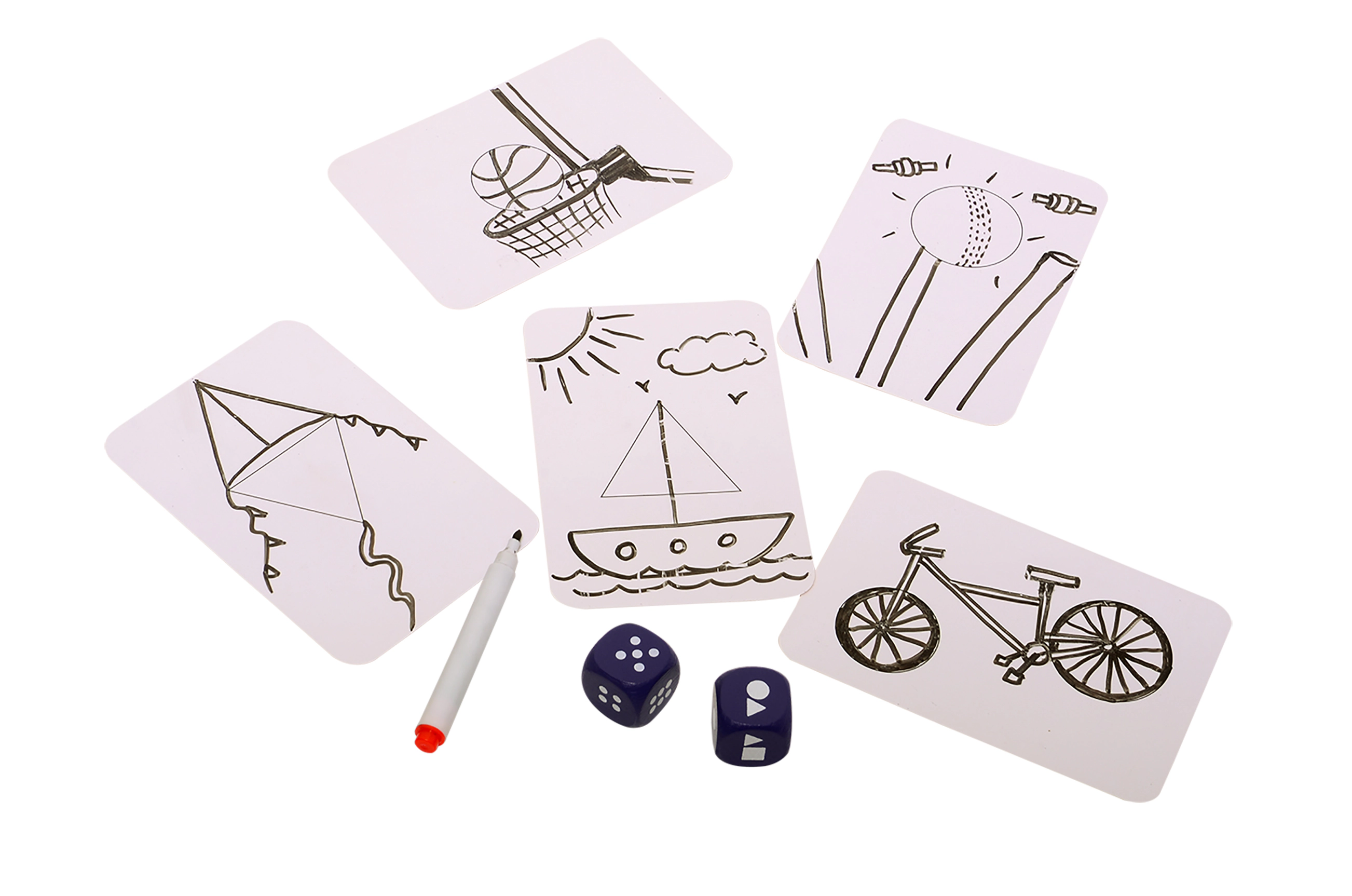 Chalk & Chuckles Shape Your Story Dice Game - 1-8 Players