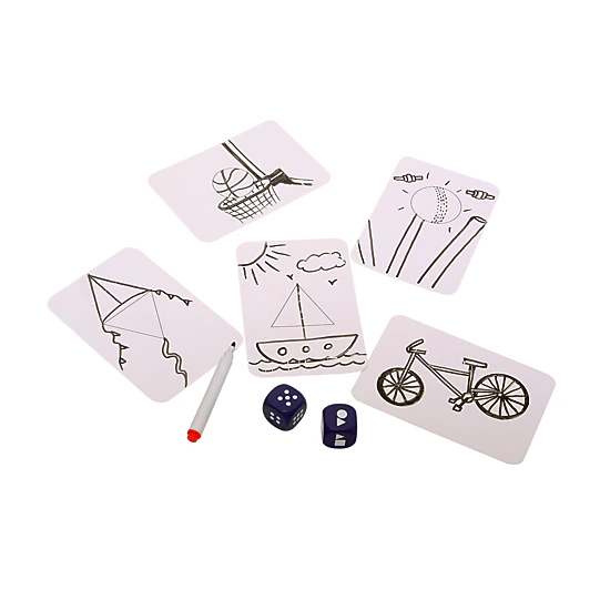 Chalk & Chuckles Shape Your Story Dice Game - 1-8 Players
