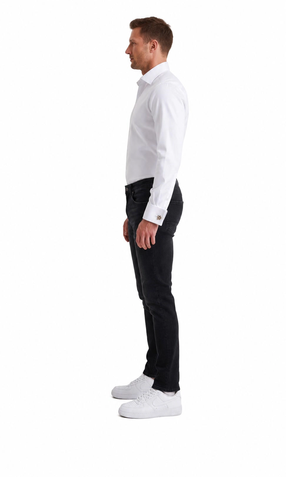 Elie Balleh Slim Fit Mens French Cuff Button-Down Shirt