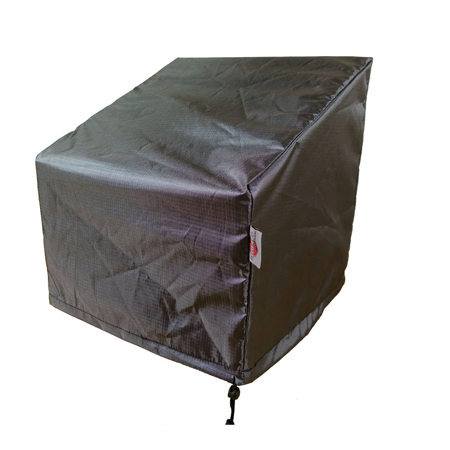 Summerset Shield Gold Club 2-Layer Polyester Fabric Chair Cover - 32x28", Charcoal Grey