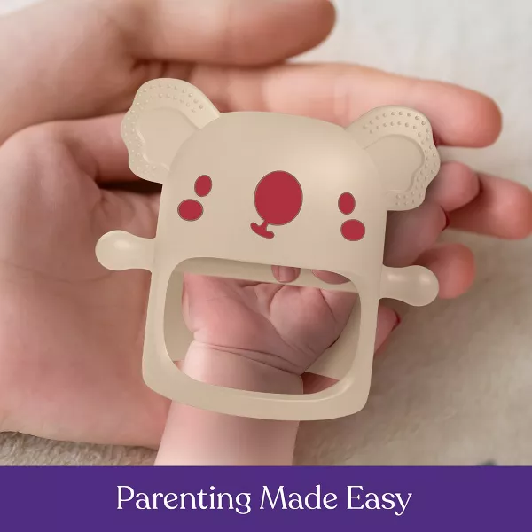 Sperric Silicone Baby Hand Teething Toy, Soothes Sucking Needs & Supports Self-Discovery, Soft, Safe Easy to Clean
