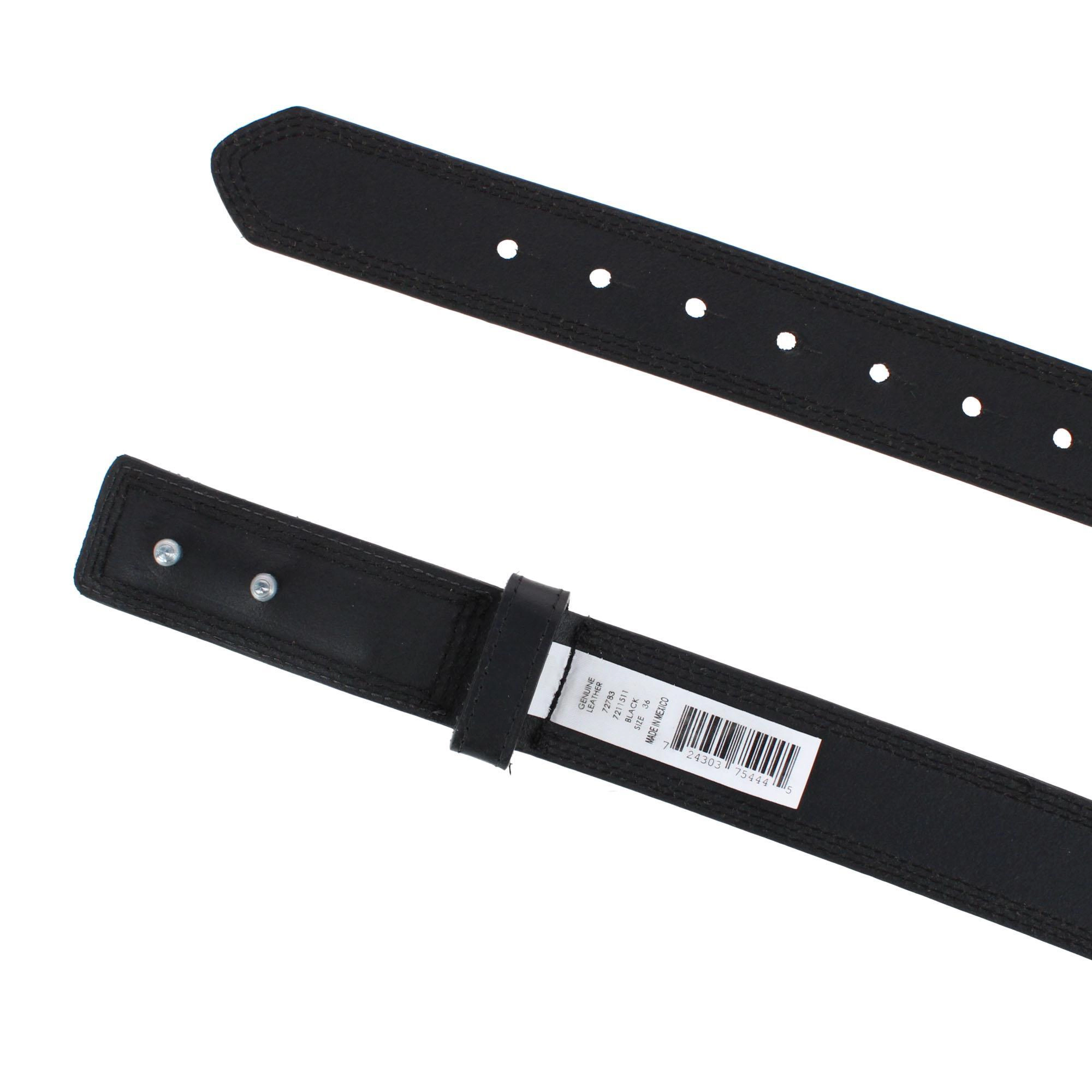 Wrangler Men's 1.5 Inch Mechanics No Scratch Leather Work Belt