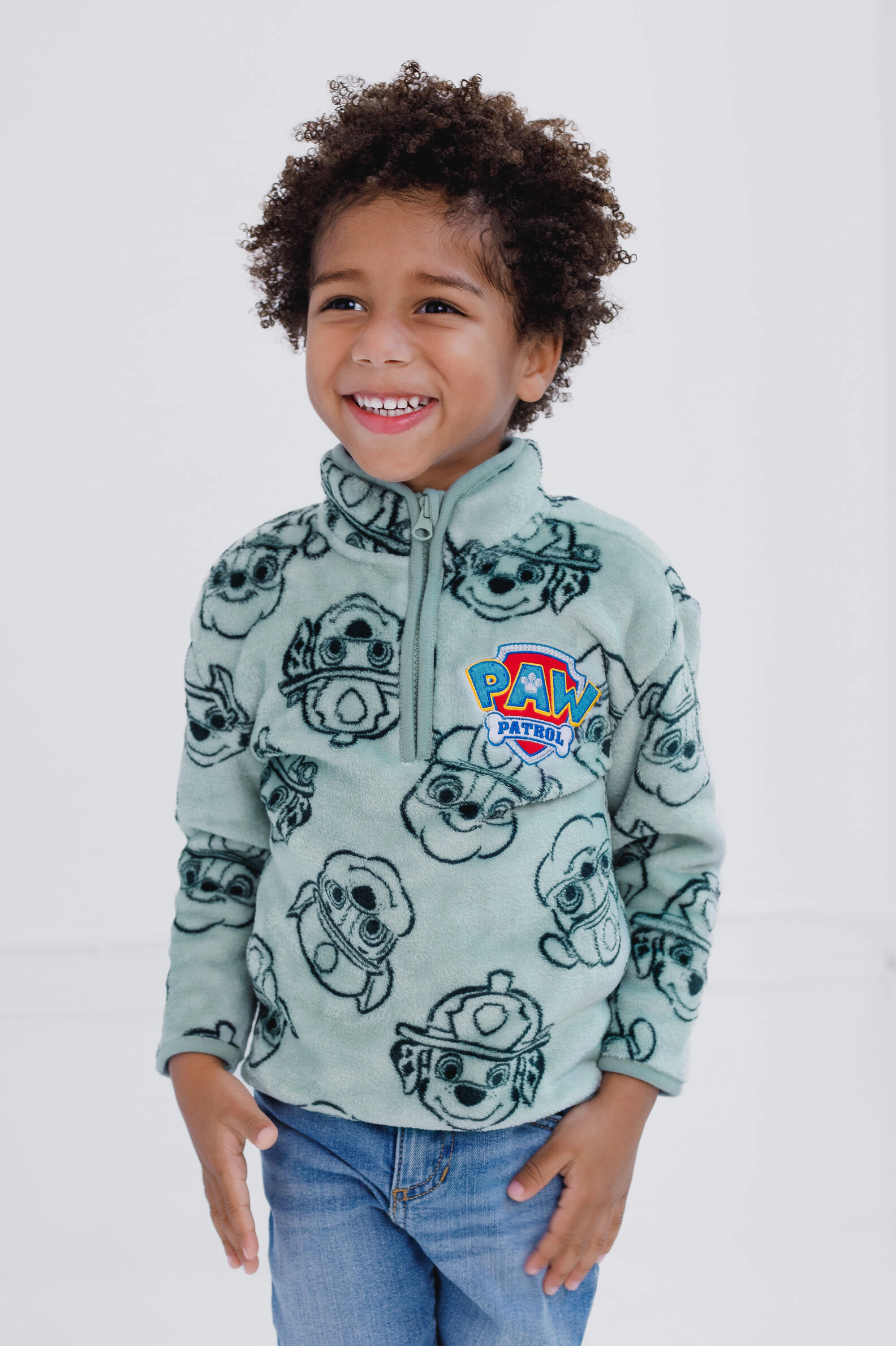 Paw Patrol Boys' Fleece Quarter-Zip Sweatshirt