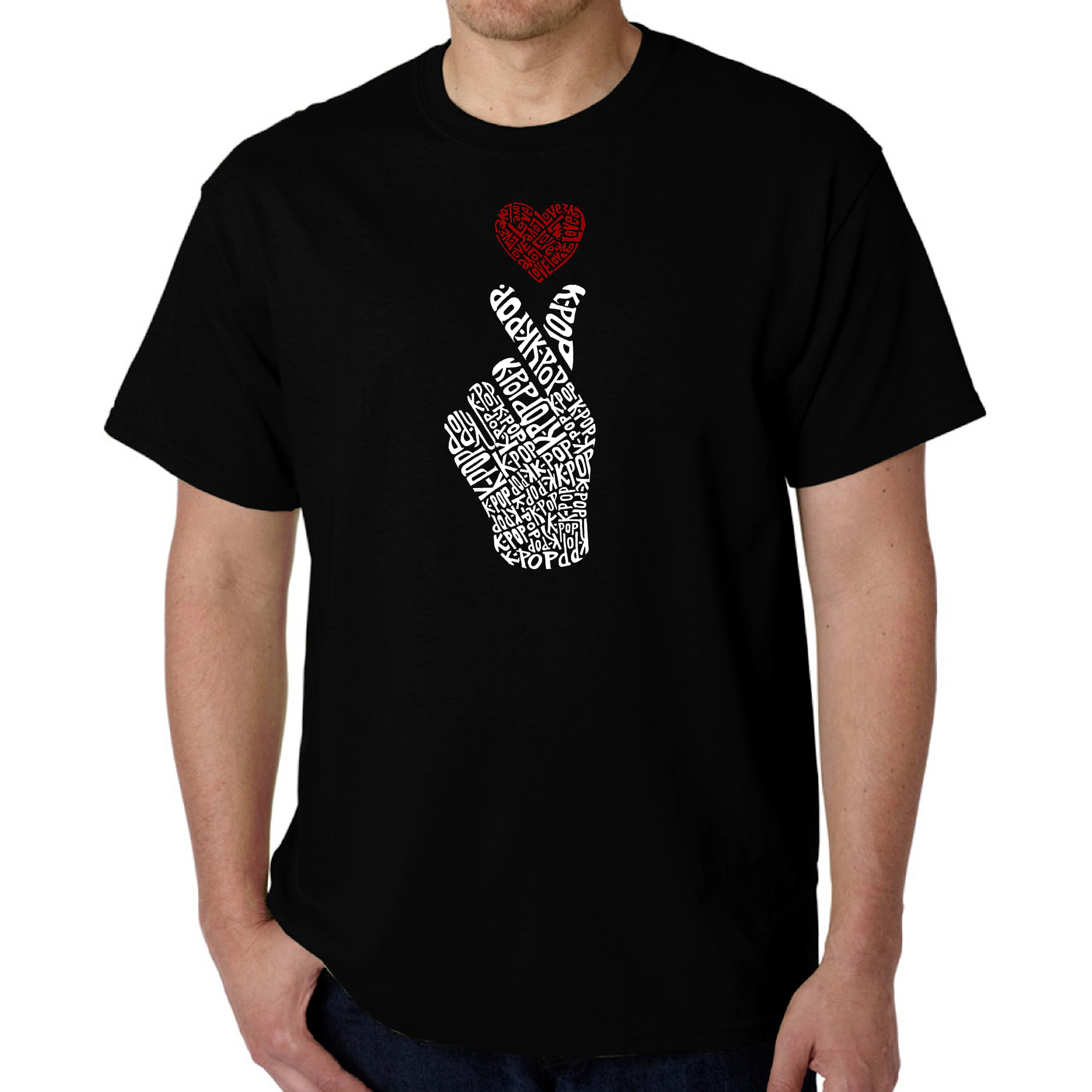 LA Pop Art Men's K-Pop Word T-Shirt
