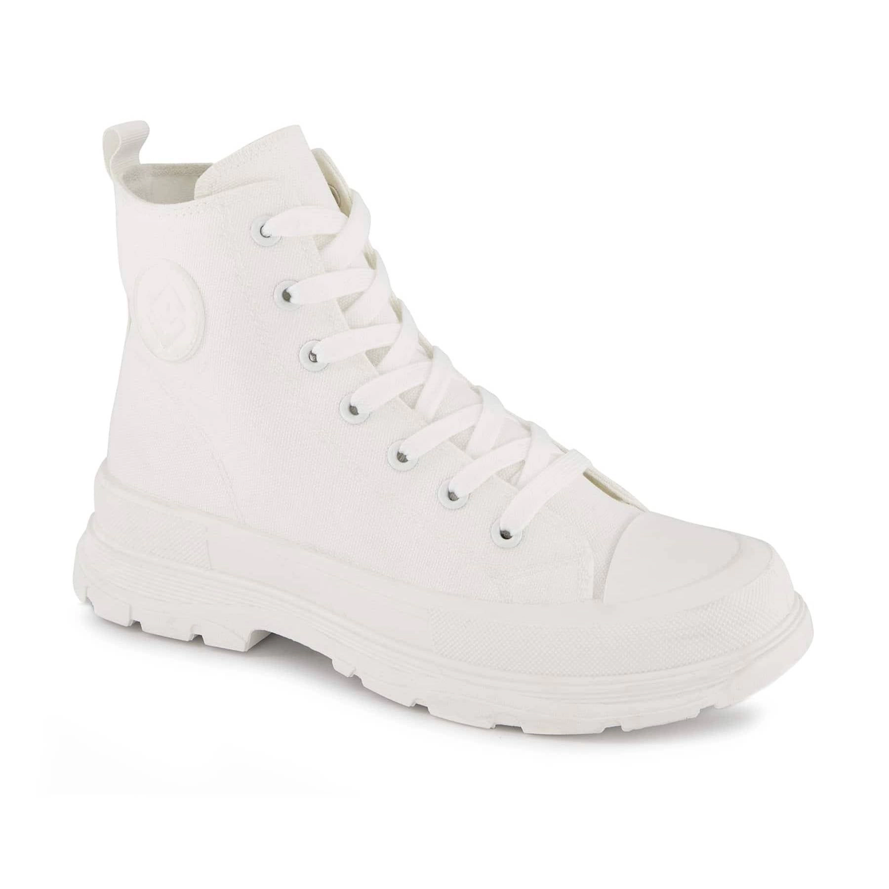 Andrea Canvas Sneaker Booties With Side Zipper