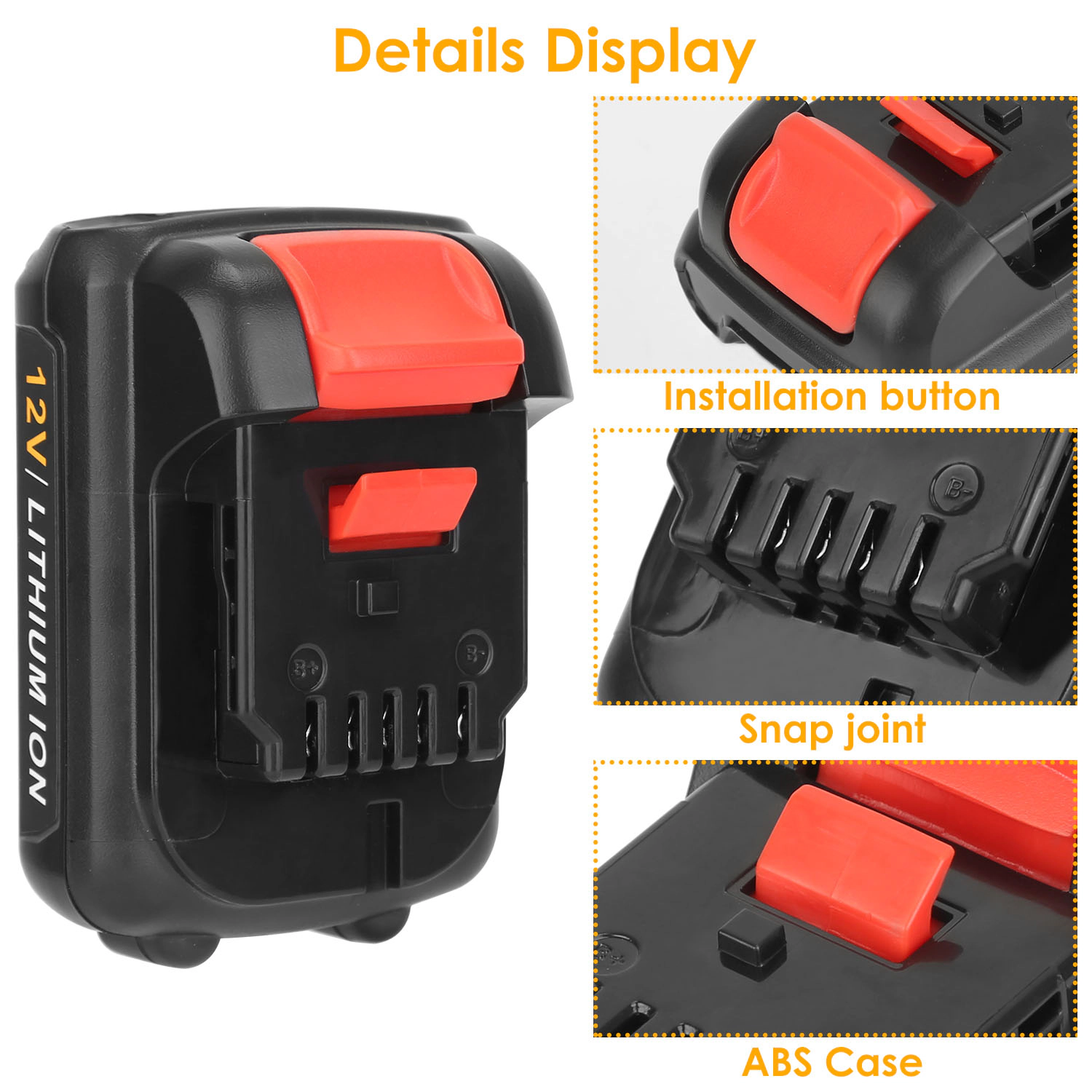 GBruno 2-Pack 12V Li-Ion Power Tool Battery