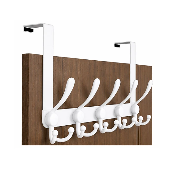 Stock Preferred Over Door Hook 2.0 Heavy Duty Stainless Steel 5 Tri Hook Hanger Rack