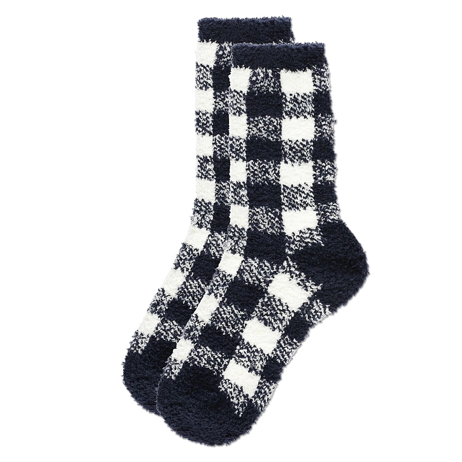 MeMoi Women's Classic Buffalo Plaid Cozy Crew Socks