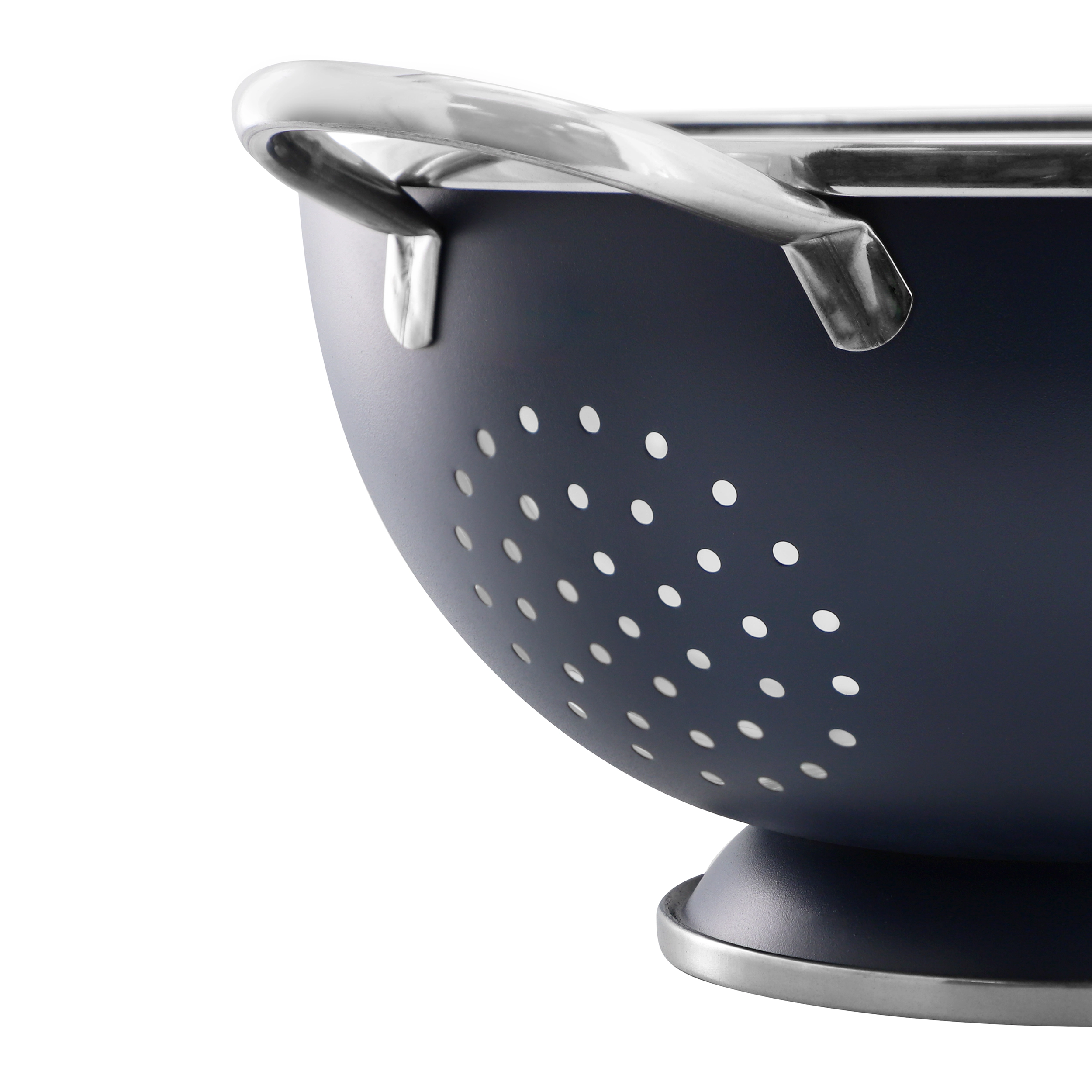 Oster Corden 5 Quart Stainless Steel Colander in Matte Blue