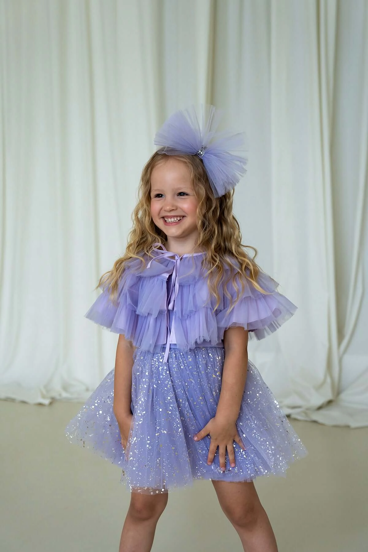 Mini Celebrities Girls Sparkle Purple Dress Set