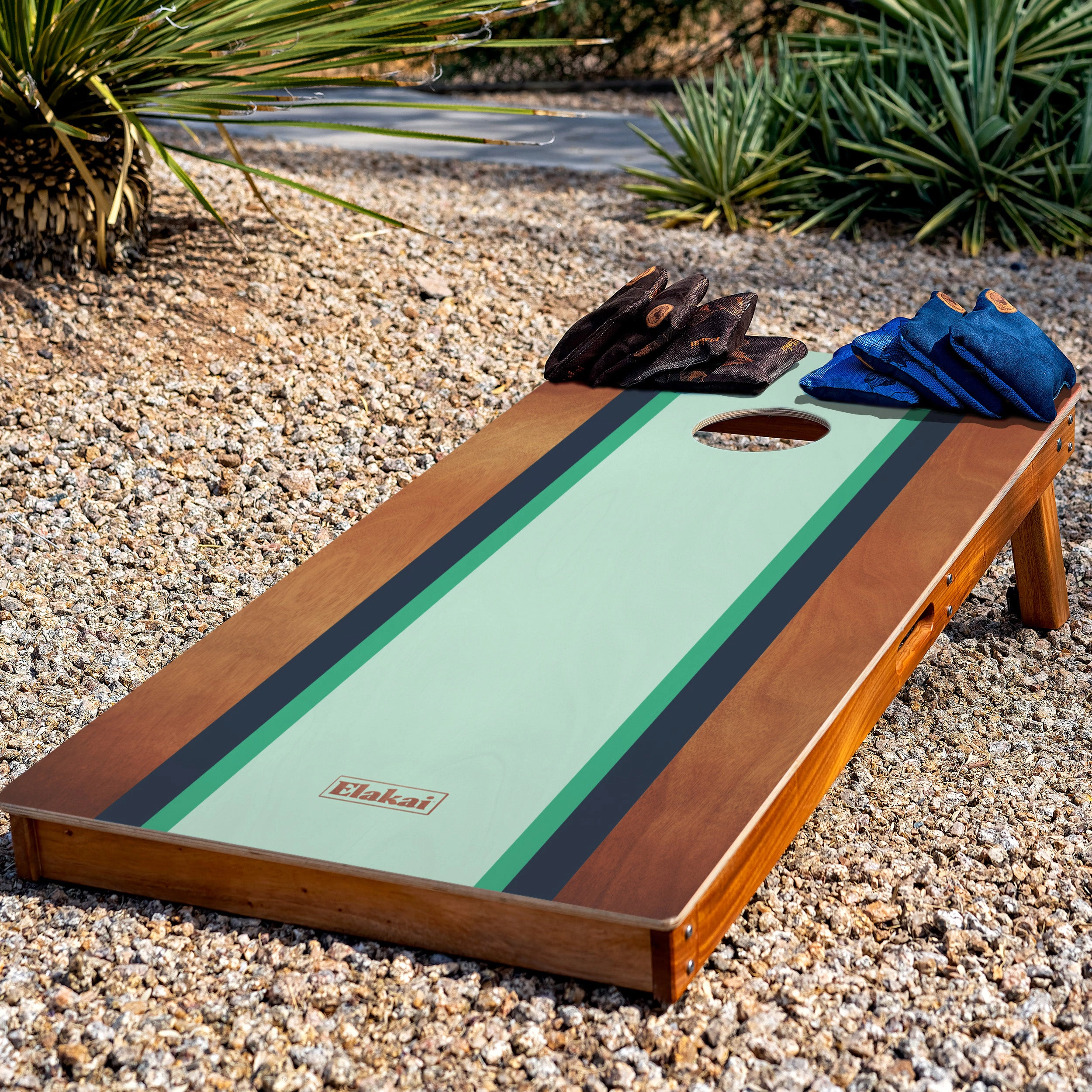 Elakai Gidget Surf Mahogany Pathfinder Cornhole Boards